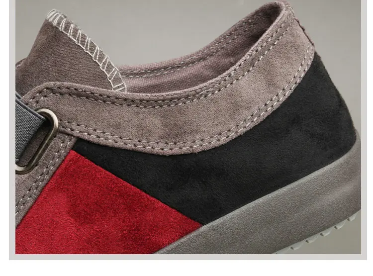 Fashion Men's Flats Men Casual Shoes Trainers Walking Breathable Loafers Driving Classic Black Gray Canvas Sneakers A11-54