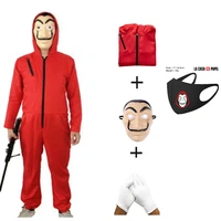 Salvador Dali Movie Costume Money Heist The House Paper Casa Papel Cosplay Halloween Party Costumes with Face Mask
