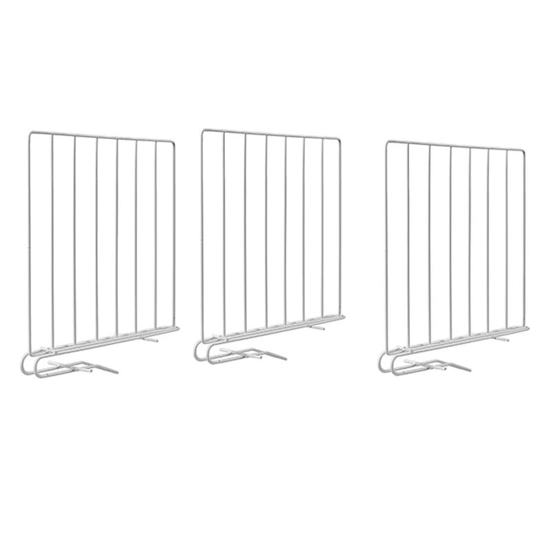 Разделитель полки шкафа разделители в шкафу 3 упаковки органайзер для одежды