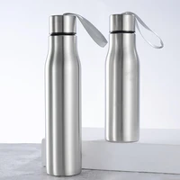 500750ml portable stainless steel water cup beer drink bottle with tote rope drink bottle