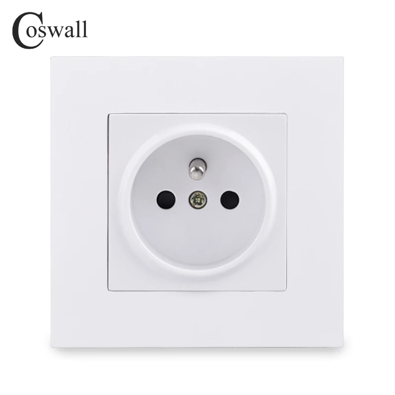 Coswall простой Стиль ПК Панель французский Стандартный Мощность стенная розетка с