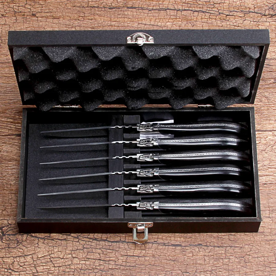 Набор ножей для стейка из нержавеющей стали набор с деревянной ручкой столовые