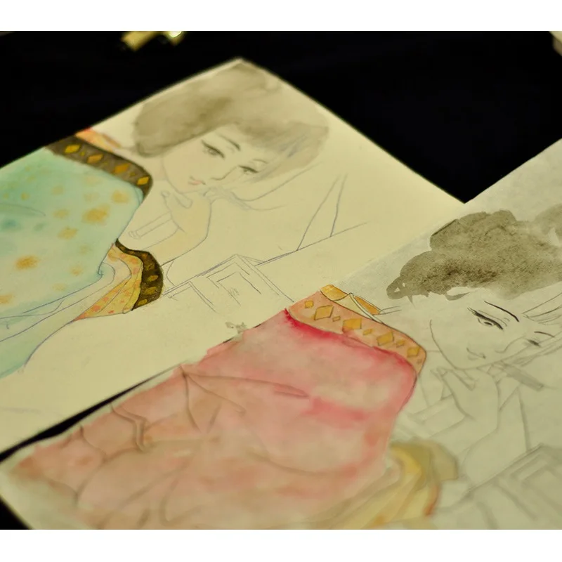 Книга для рисования в эстетике пьяных цветов древняя красота книга линий цветной