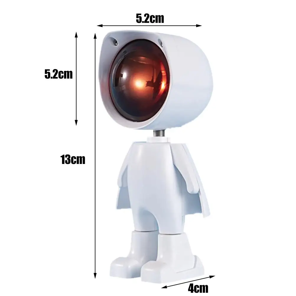 

Sunset Desk Projection Light Robot Figure LED Art Projection Lamp 360 Degree Atmosphere Lamp For Home Bar Party Decoration