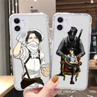 Мягкий прозрачный чехол для телефона Iphone 13, 12, 11 Pro, XS MAX, 8, 7, 6, 6S Plus, X, SE2020, XR, чехол с аниме японский атака на Титанов для IPhone11