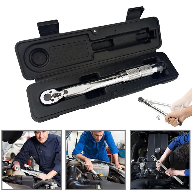

Torque Wrench 1/4 Inch Drive 45~220 in-lb/ 5~25 Nm Bicycle Torque Wrench for Bicycle Maintenance Kit for Road, Mountain Bike