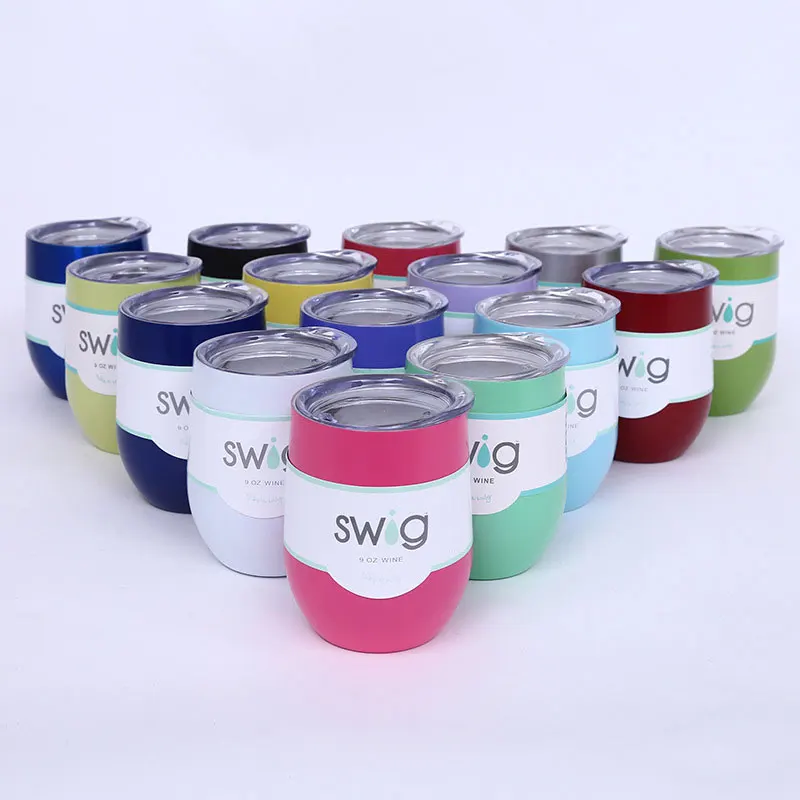 Однотонная кружка Macaron для вина кофе креативная портативная из нержавеющей стали