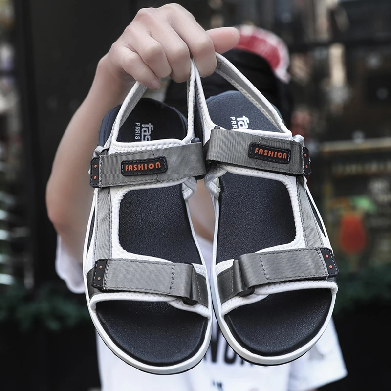 

Roman Sandals Men Shoes Sandals Men Mens Slip On Gladiator Summer Hollow Breathable Beach Walking Men's Size 44 Outdoor