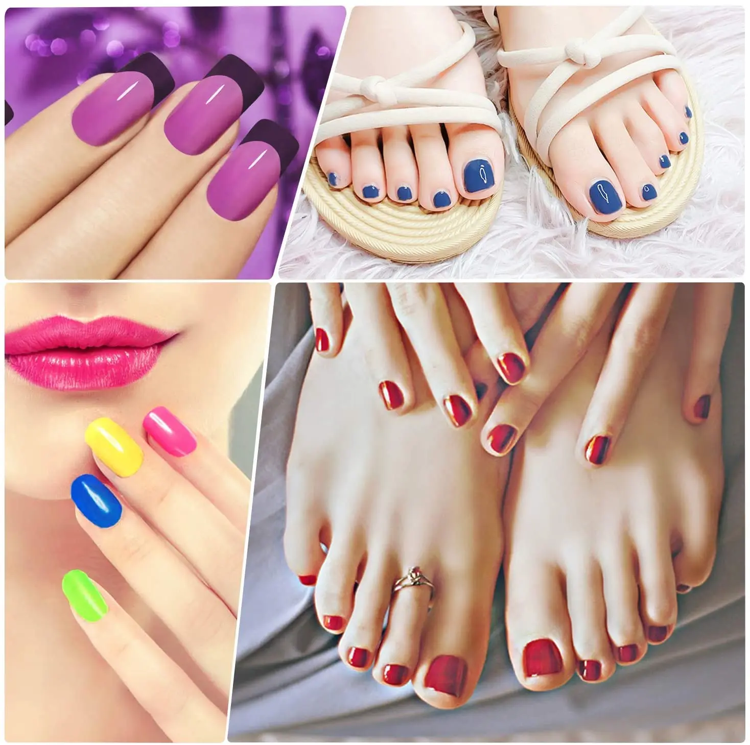 

Color UV Gel Nail Art Pigment 24 Colors, Semi Permanent UV Nail Gel, Solid UV Gel Polish 0.44oz * 24colors