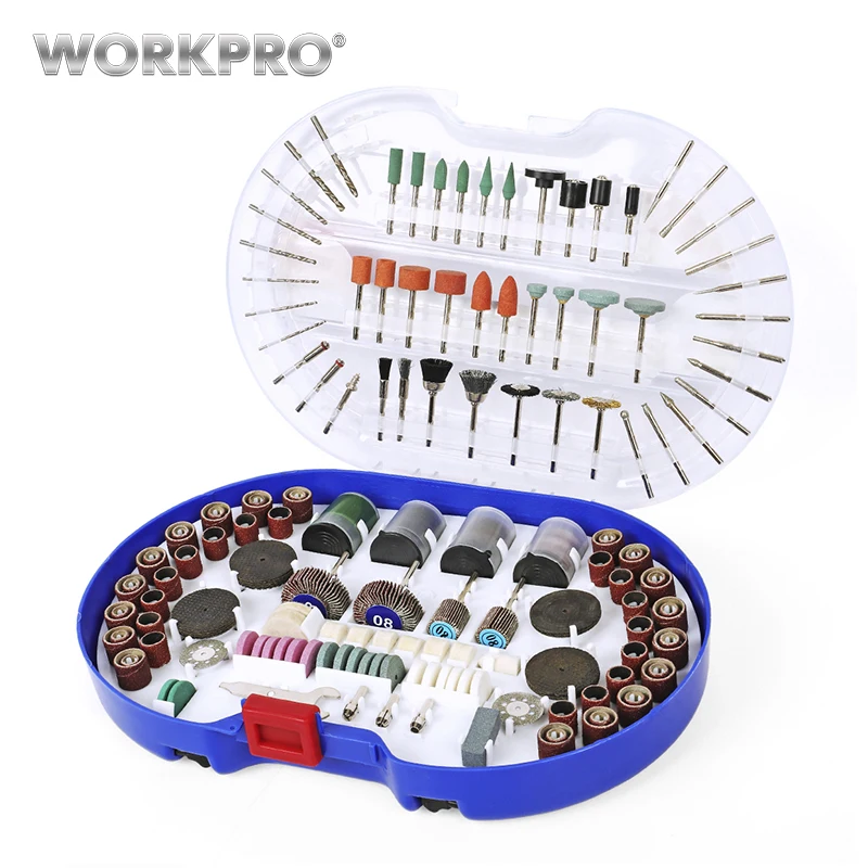 WORKPRO 276 шт. аксессуары для роторного инструмента Dremel мини-набор сверл абразивные инструменты шлифовка полировка режущий инструмент наборы