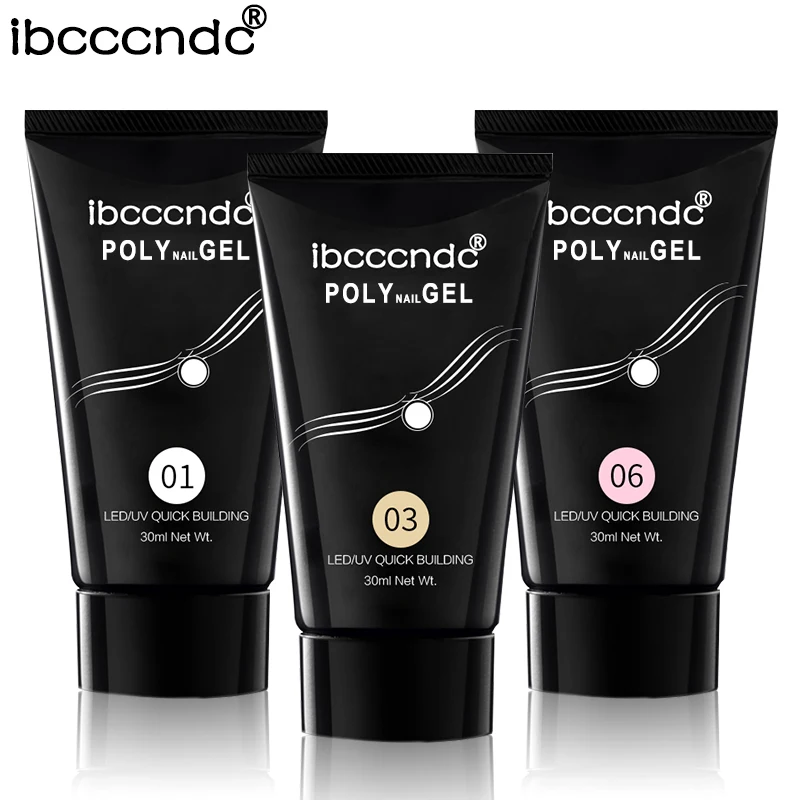 Новый 30 мл с украшением в виде кристаллов продлить УФ гель для ногтей расширение