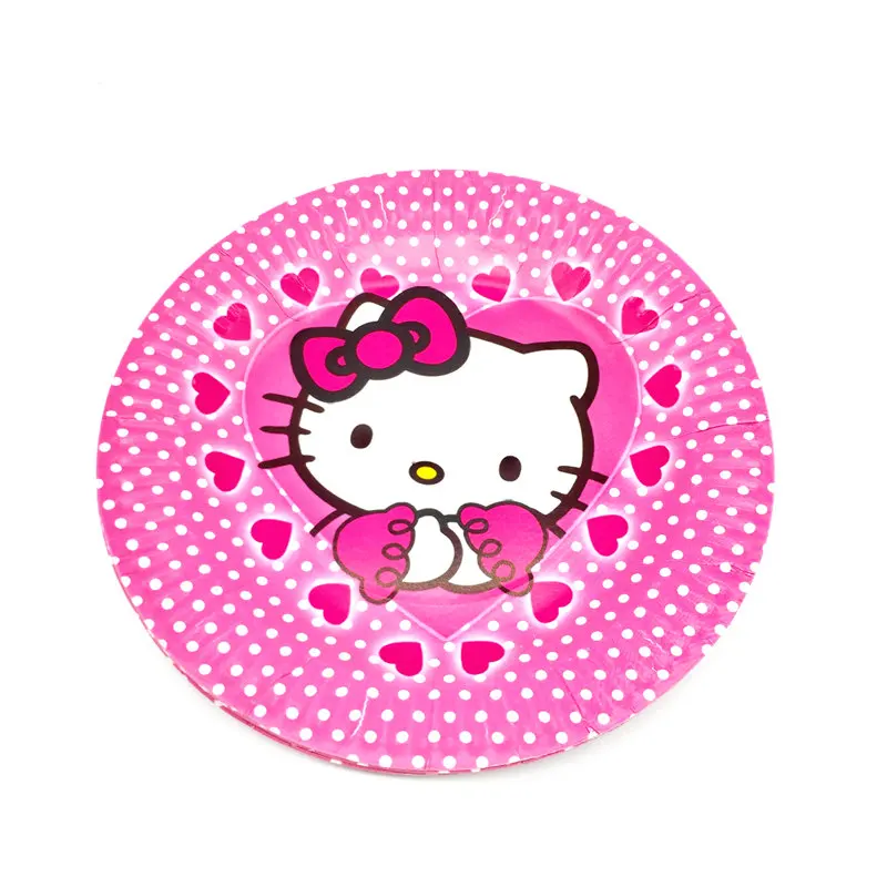 Hello kitty/51 шт./81 шт., детская скатерть для душа на день рождения, спрос среди детей, чашки, тарелки, декоративная Растяжка, салфетки, принадлежности
