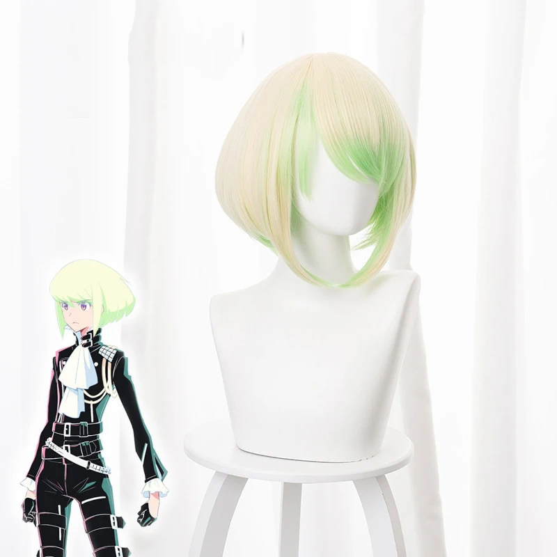 Градиентный парик для косплея PROMARE Mad burli Fotia + шапочка парика| |