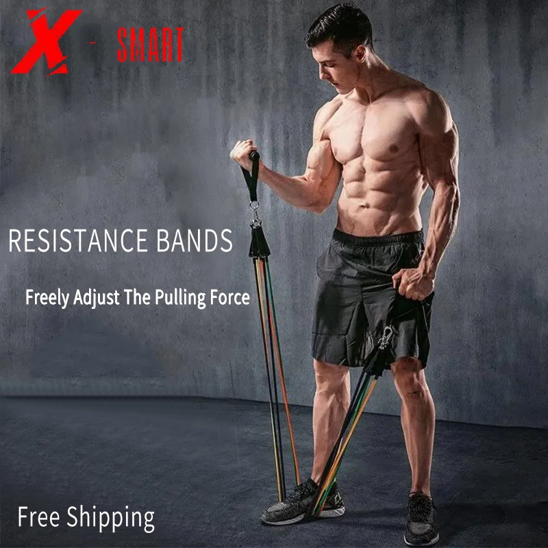 

Rubber Resistance Elastic Bands Workout Gum For Training Home Exercise Sport Gym Dumbbell Harness Set Expander Equipment