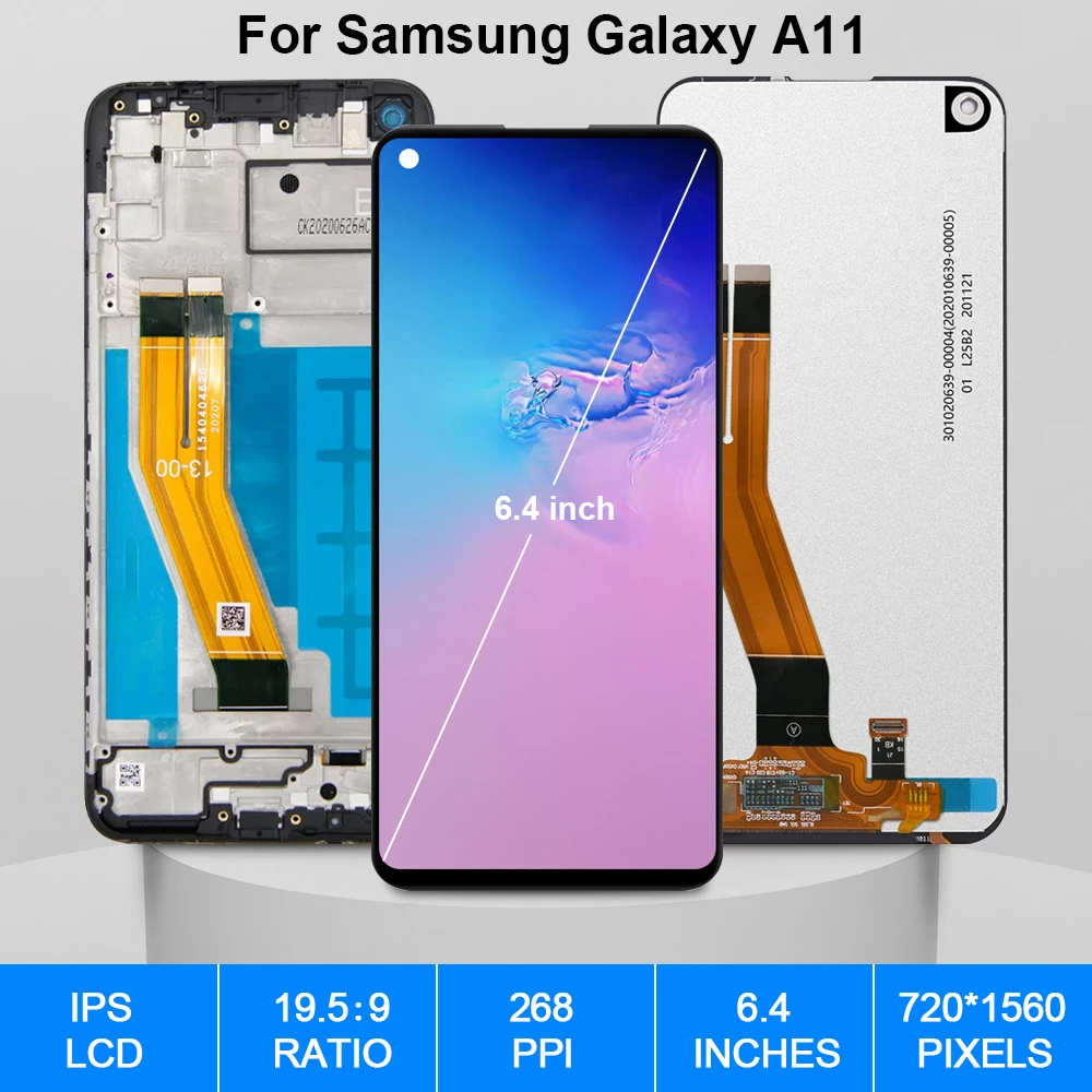 Pantalla t&aacute;ctil Original para Samsung Galaxy A11, piezas de repuesto de digitalizador LCD, A115F, A115M-1