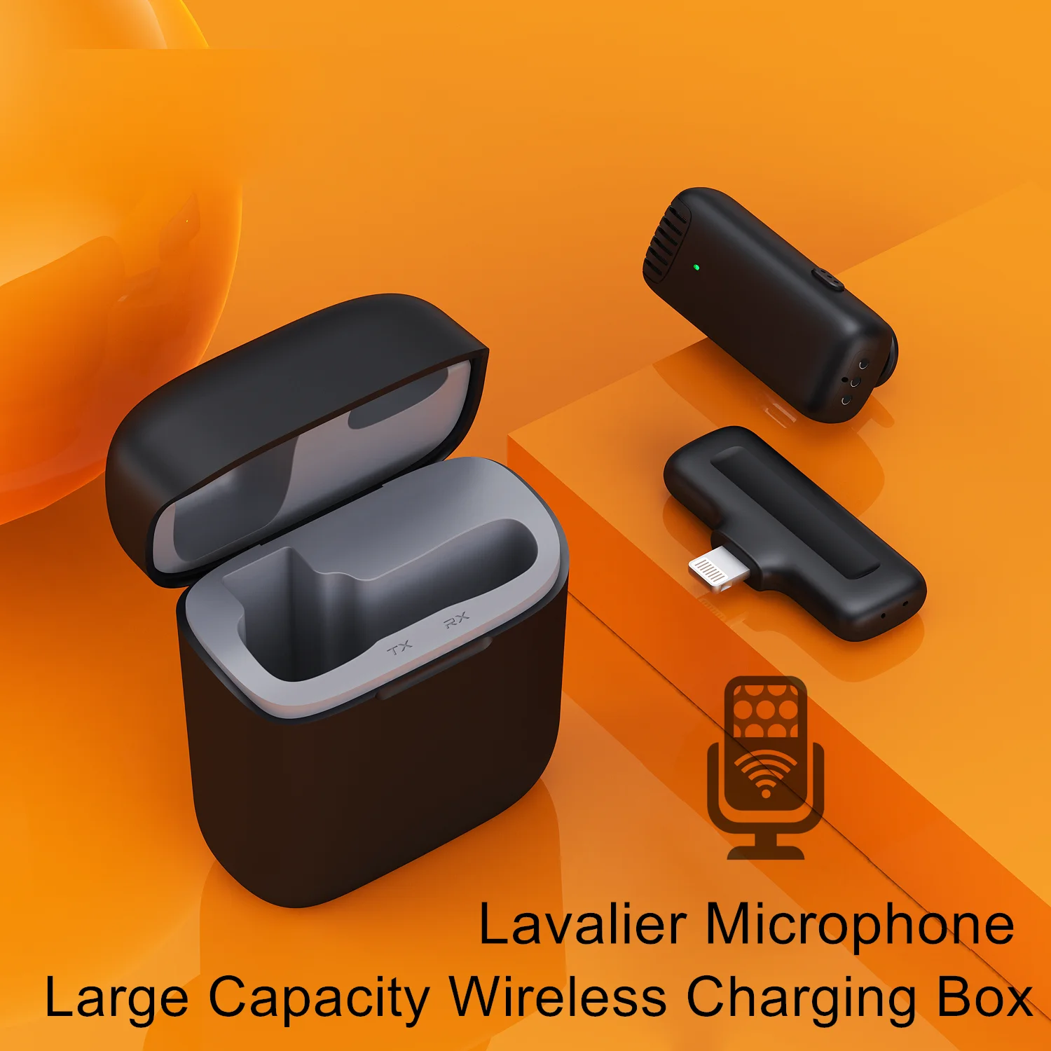 Беспроводной петличный микрофон для iPhone Android Phone мини беспроводной с YouTube Facebook Vlog