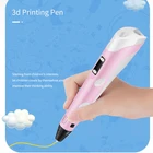 3d-ручка для творчества, ручка для рисования для детей, дизайнерские игрушки на Рождество, подарок на день рождения, безопасная 3d-ручка, экран, совместимый с пла-нитью, СШАВеликобританияЕС