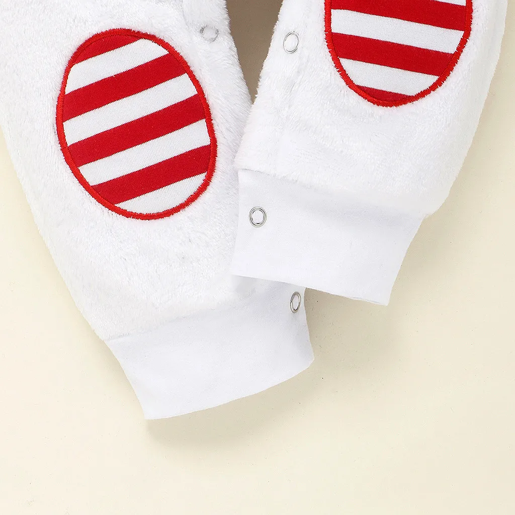 Рождественский комбинезон для новорожденных мальчиков и девочек флисовый