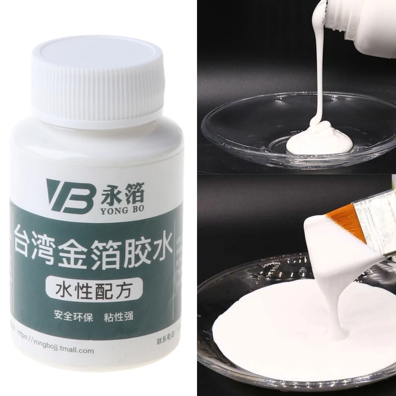 

100g Gilding Glue Gold Leaf Foil Water-based Glue for Metal Foil Sheets Arts WXTA