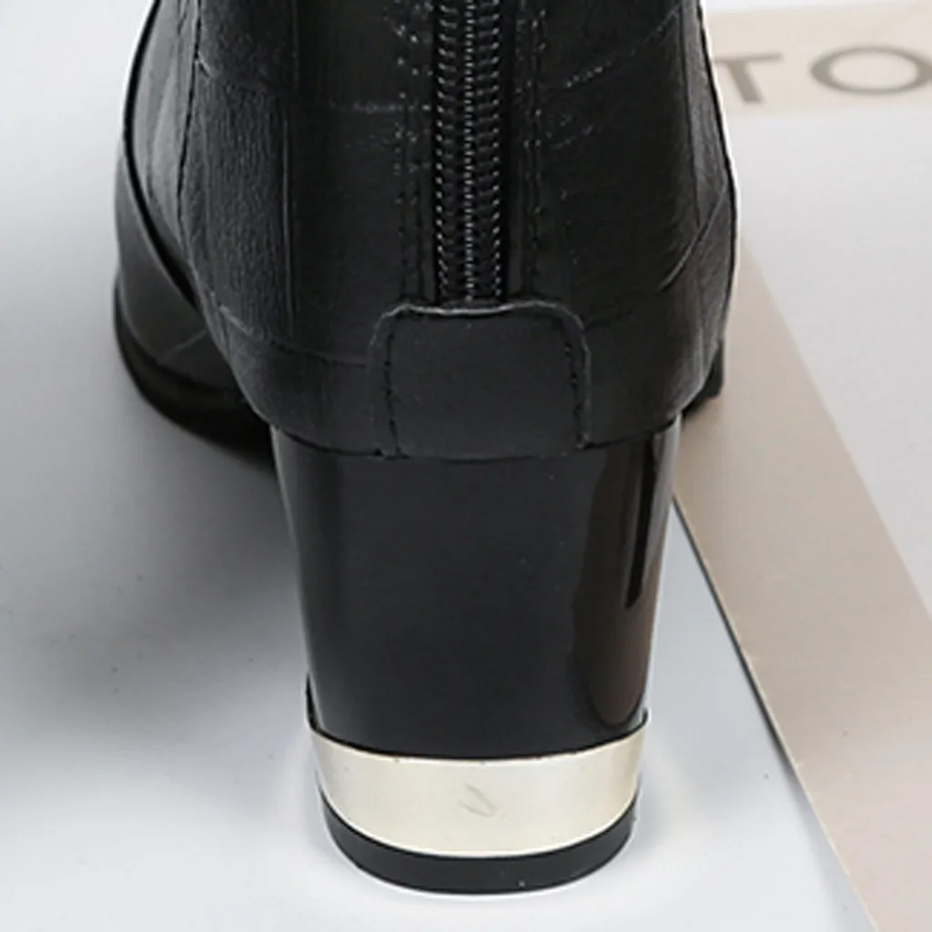 SAGACE/Ботильоны на каблуке Женские ботинки с острым носком высоком