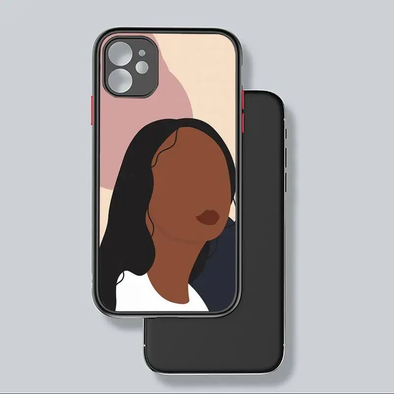

Abstract art design sexy girl Phone Case For iphone 12 11 8 7 plus mini x xs xr pro max matte transparent cover