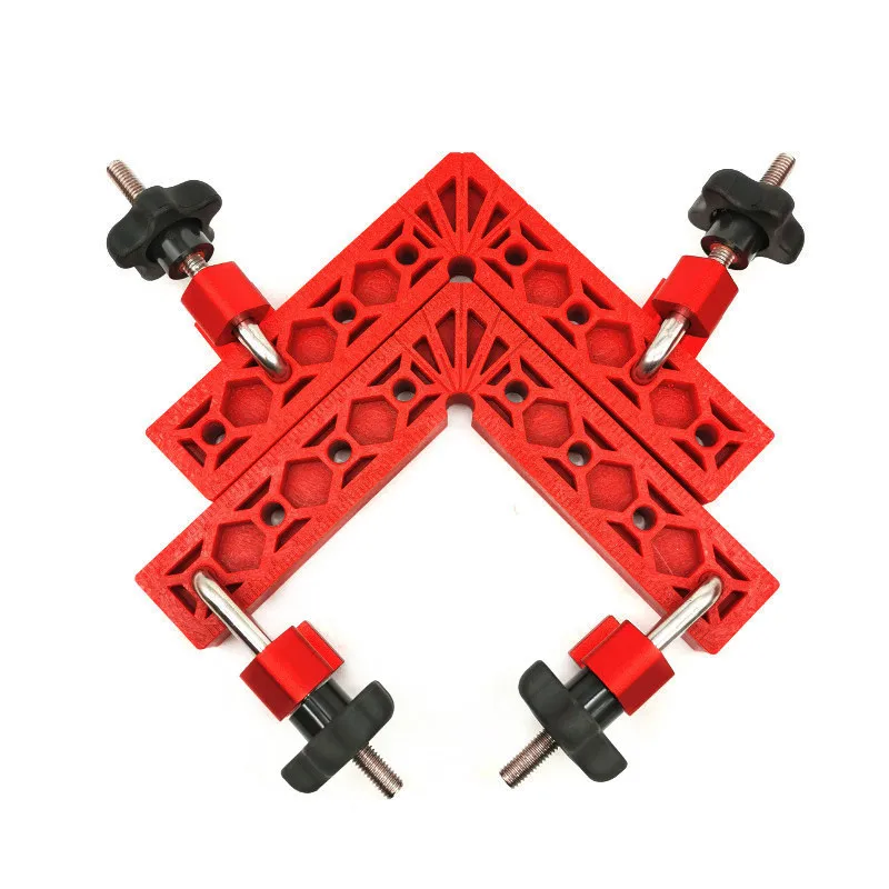 2pc 5inch Woodworking 90 Degrees L-Shaped Auxiliary Fixture Right Angle Clamps Splicing Board Positioning Corner Ruler tool