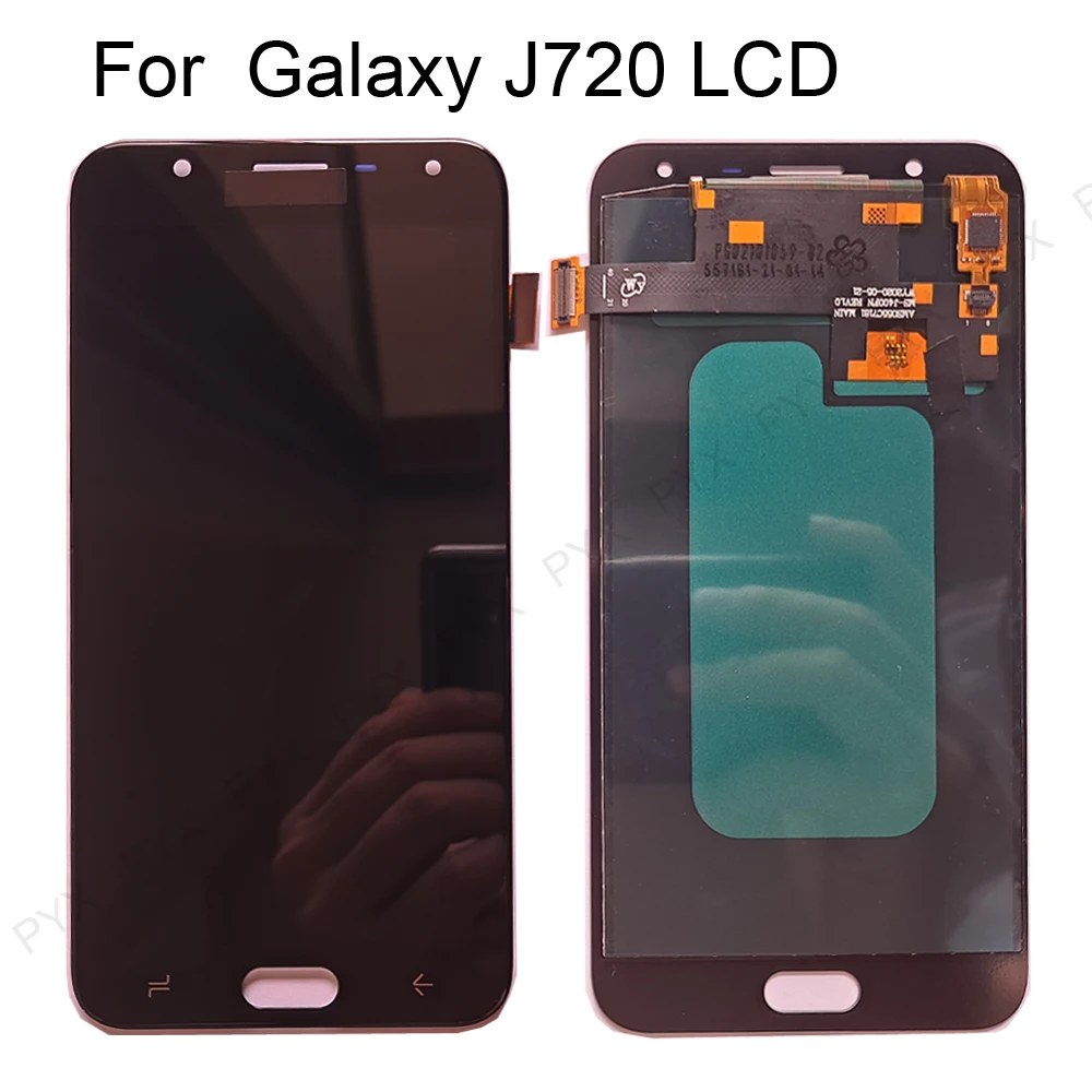 AMOLED 5 ''ЖК дисплей для SAMSUNG Galaxy J7 Duo 2018 J720 J720F OLED ЖК сенсорный экран дигитайзер в