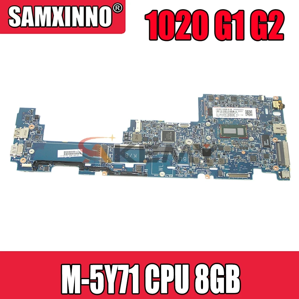 Bestellen Akemy FÜR HP EliteBook 1020 G1 G2 Laptop Motherboard 6050A2646201-MB-A03 790064-001 790064-601 790064-501 M-5Y71 CPU 8GB