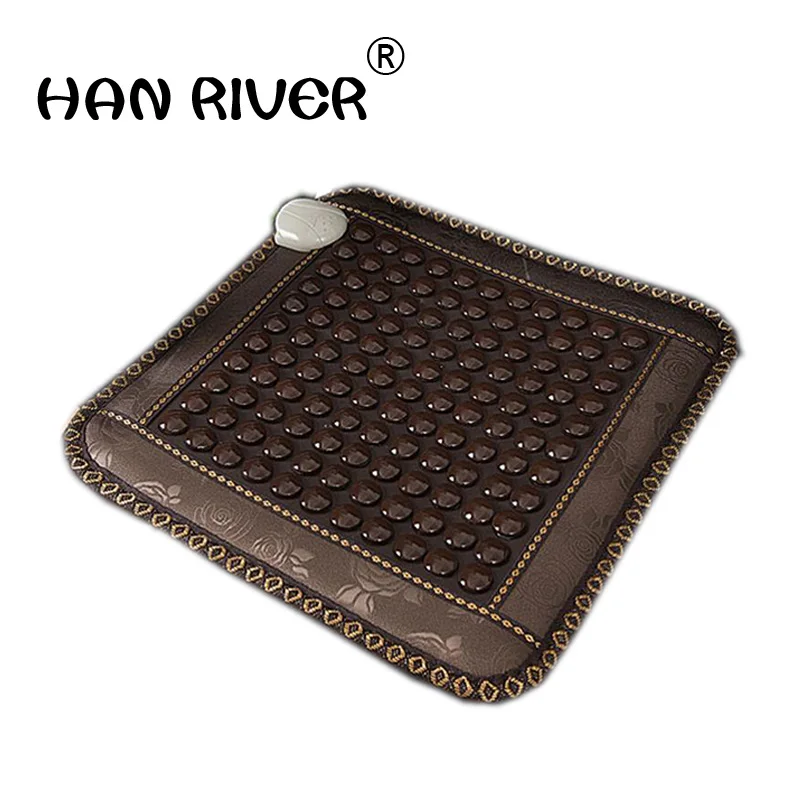 

New home jade cushion electric heating germanium stone cushion ms tomalin care office heating cushion cushion 45 * 45 cm