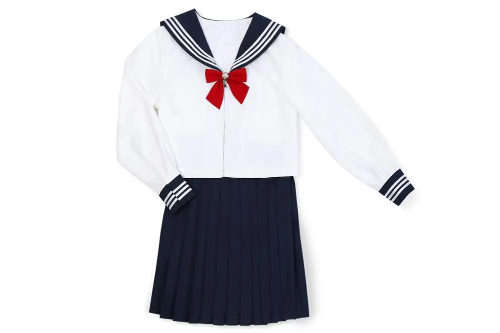 

college style Japanese sweet lolita sets sailor collar long sleeve lolita top+skirt jk uniform student gothic lolita sets loli