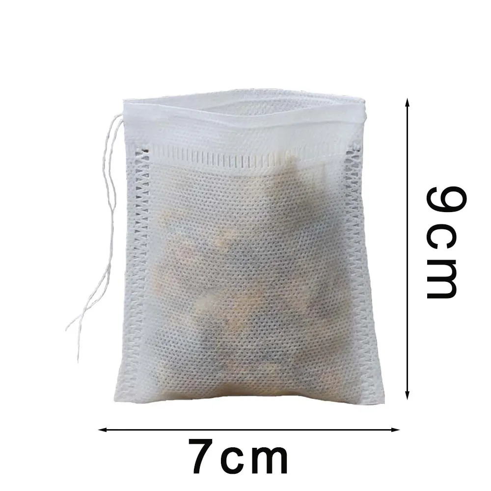 Чайные пакетики 7X9 см 100 шт./лот пакетики-фильтры для чая бумажные с завязками