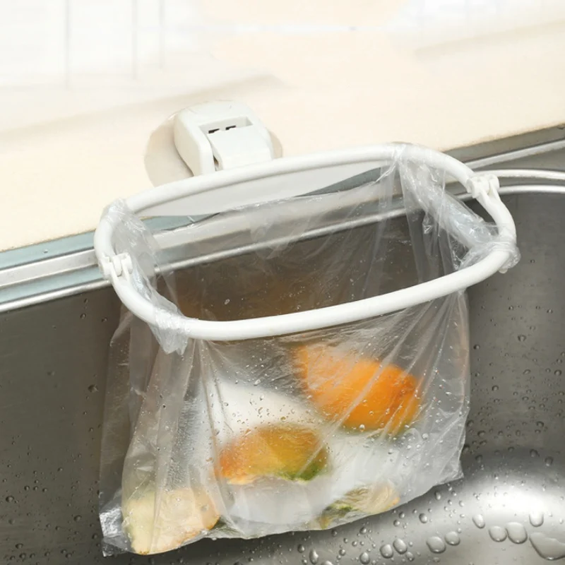 Бытовой портативный подвесной держатель для мусорного мешка стойка с присоской