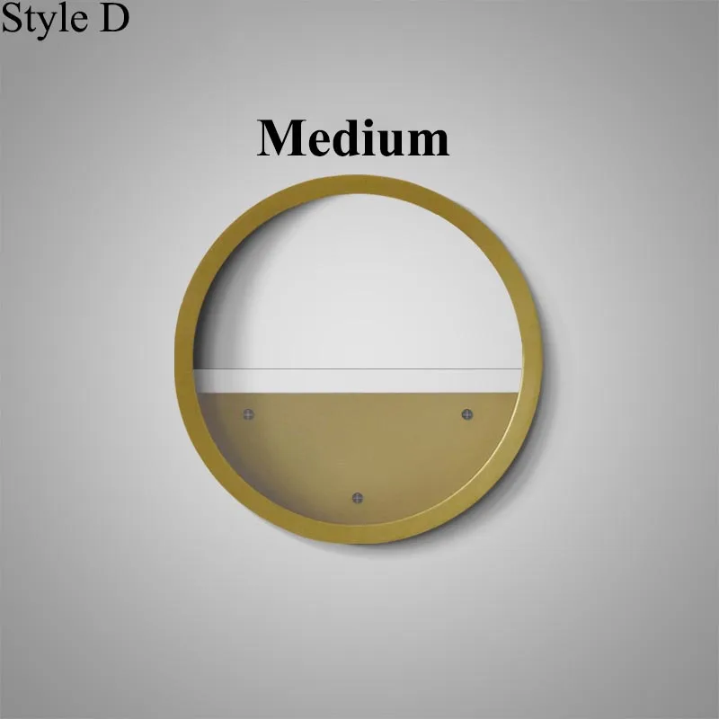 D (Medium Style) Простая круглая цветная настенная ваза, железная суккулентная растительная стеклянная горшок для комнатных цветов, креативный домашний декор, офисное настенное украшение бонсай - Цвет: D (Medium Style)