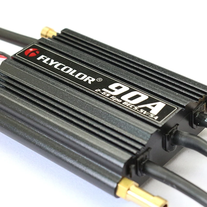 flycolor 90a бесщеточный esc для rc лодки 2 6s с 5