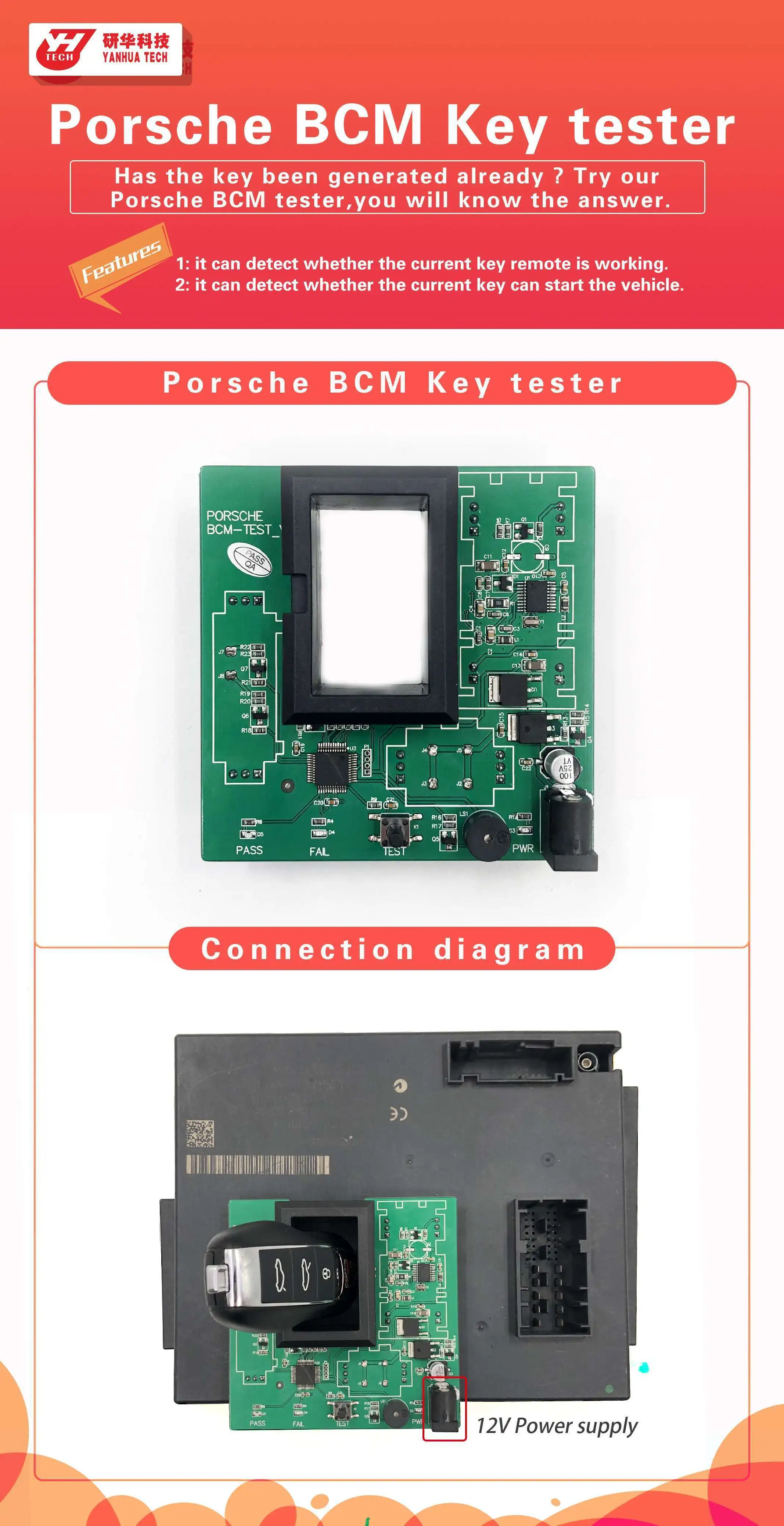 Yanhua Mini ACDP Программирование мастер Базовая конфигурация работает на ПК/Android/IOS с Wifi