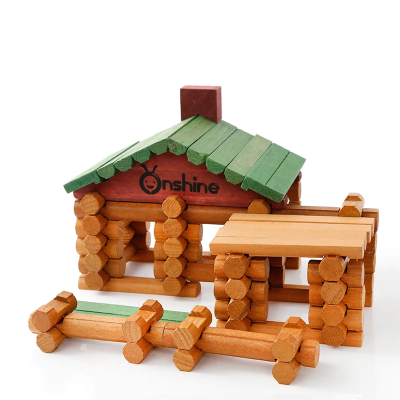 90 шт. детский Деревянный конструктор линкольн | Игрушки и хобби
