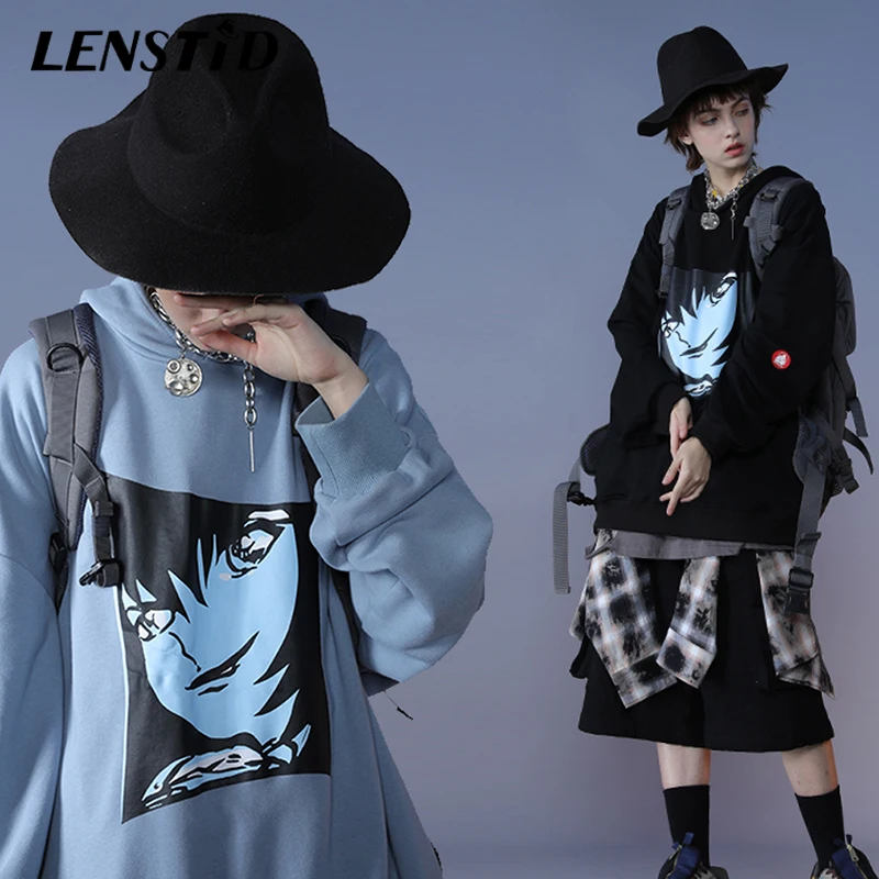 LENSTID Мужская в стиле хип-хоп для девочек пуловер с принтом толстовки 2020 Весна