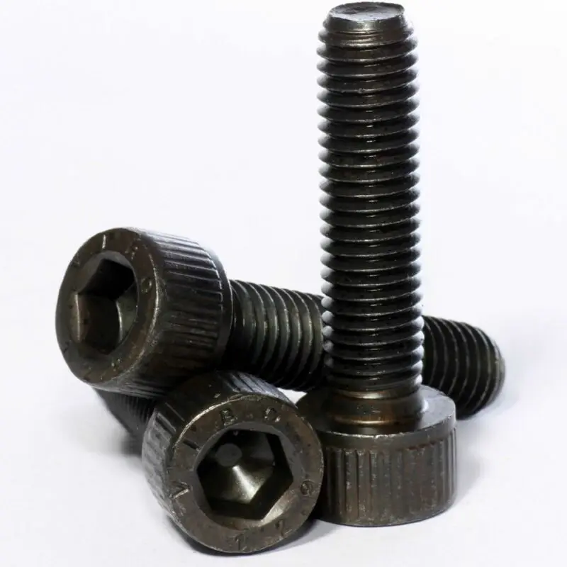 

DA-ONE 10pcs M4 M5 M6 M8 Grade 12.9 Black Hexagon Hex Socket Allen Head Cap Screw Din912 Allen Bolt Screw L=6-70mm