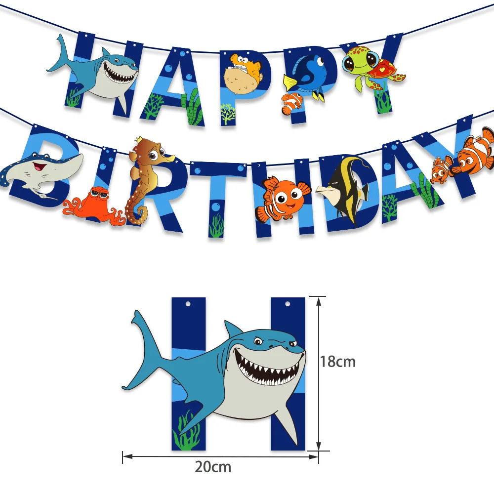 Воздушный шар акулы Ocean World тема вечерние Globos воздушные шары в виде баннер на день