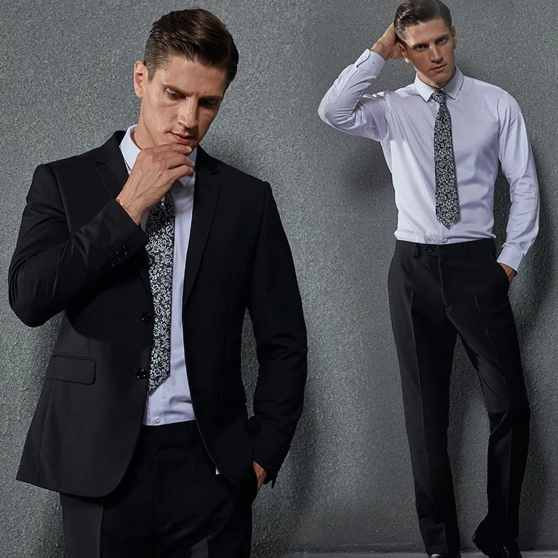 

Custom Made Mens Suits Wedding Groomsmen Groom Tuxedos Men's Suits 2 Piece Set Suit blazer with Pants Best Black Man Suits
