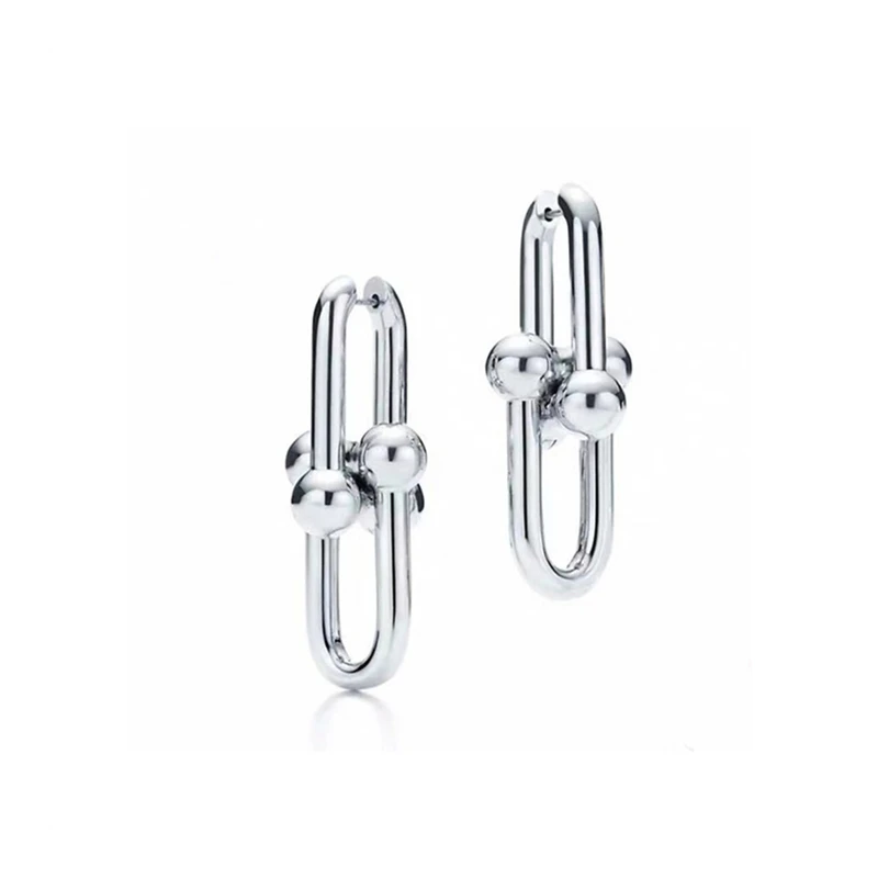 

SHINETUNG Original LOGO 100% S925 Sterling Silver Earrings U-Shape Earrings For Women Gift Fine Fashion Jewelry
