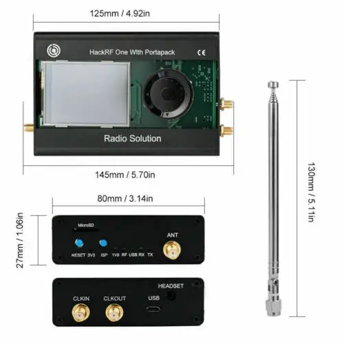 2019 PortaPack + HackRF One SDR металлический чехол TXCO Havoc программируемое по | Компьютеры и