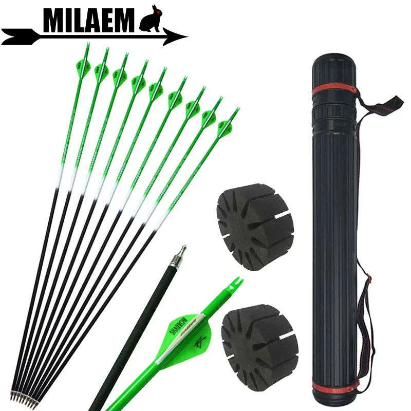 Стрелы из углеродного волокна для стрельбы лука 31 5 дюйма 6/12 шт.|Дартс| |