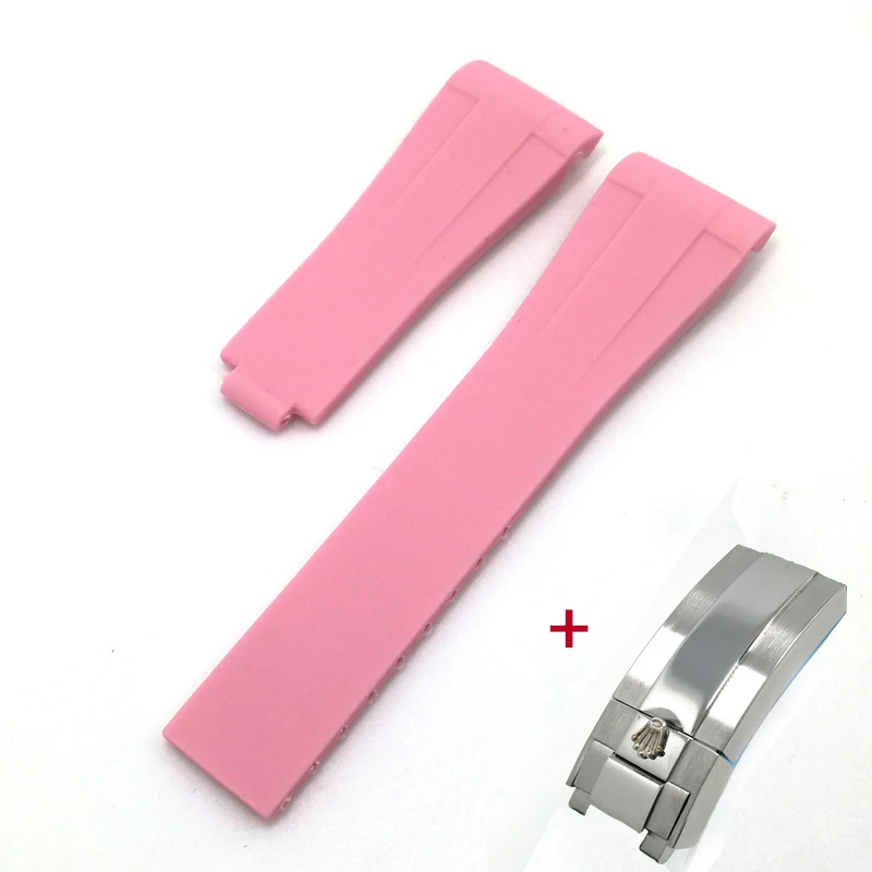 Высококачественный силиконовый мягкий удобный ремешок для часов с твердой