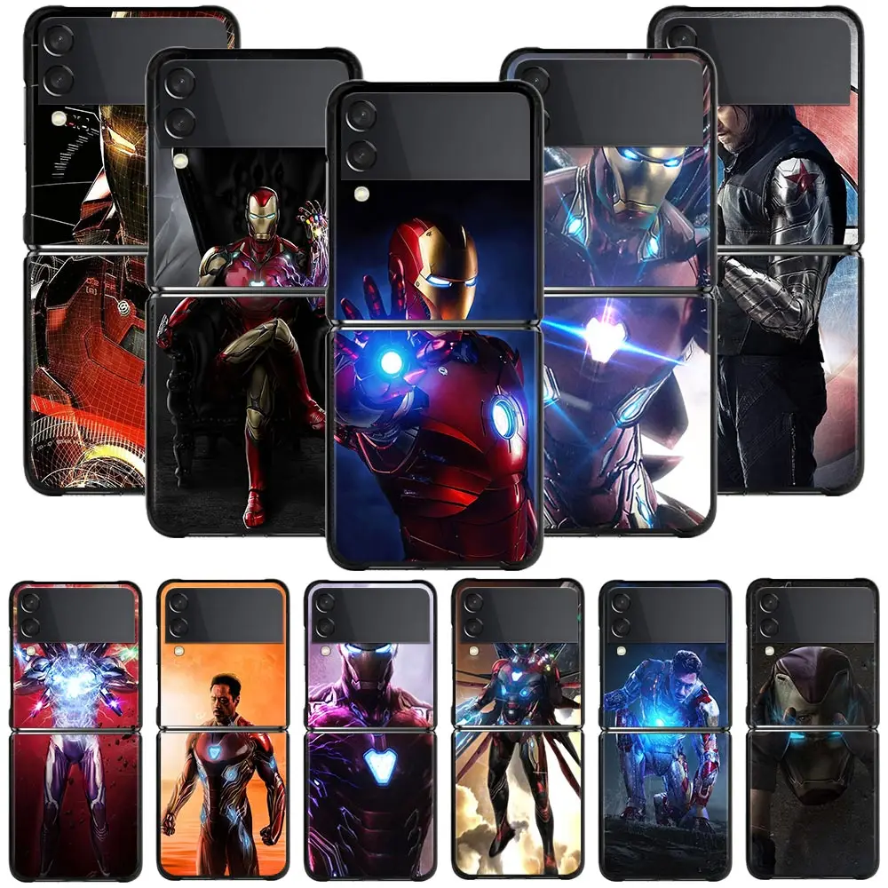 Чехол для смартфона Samsung Galaxy Z Flip3 Flip 3 5G z flip zflip3 ZF3 Жесткий ПК флип-чехол F.R.I.D.A.Y Iron Man