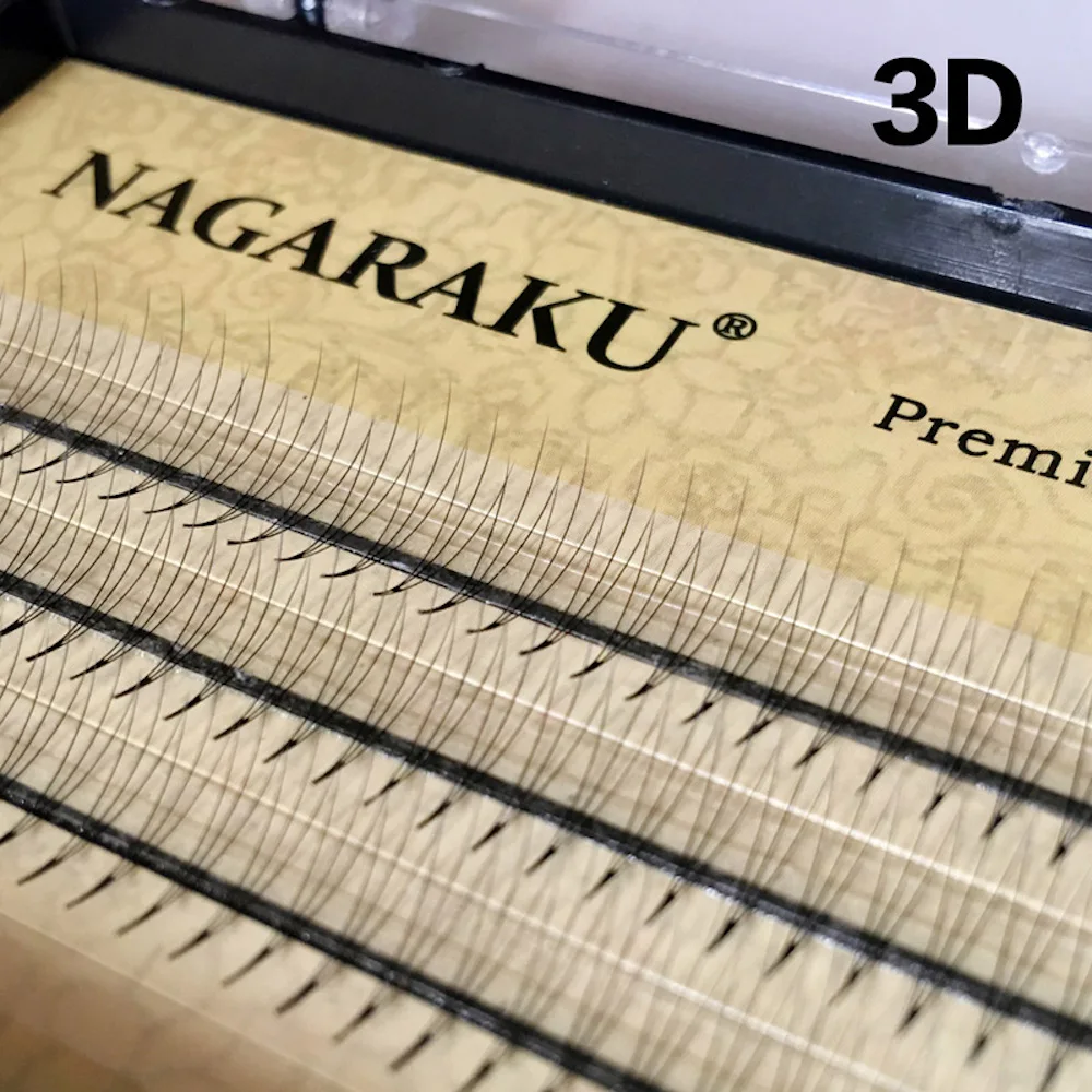 NAGARAKU наращивание ресниц черный ручной работы предварительно сделанные ресницы