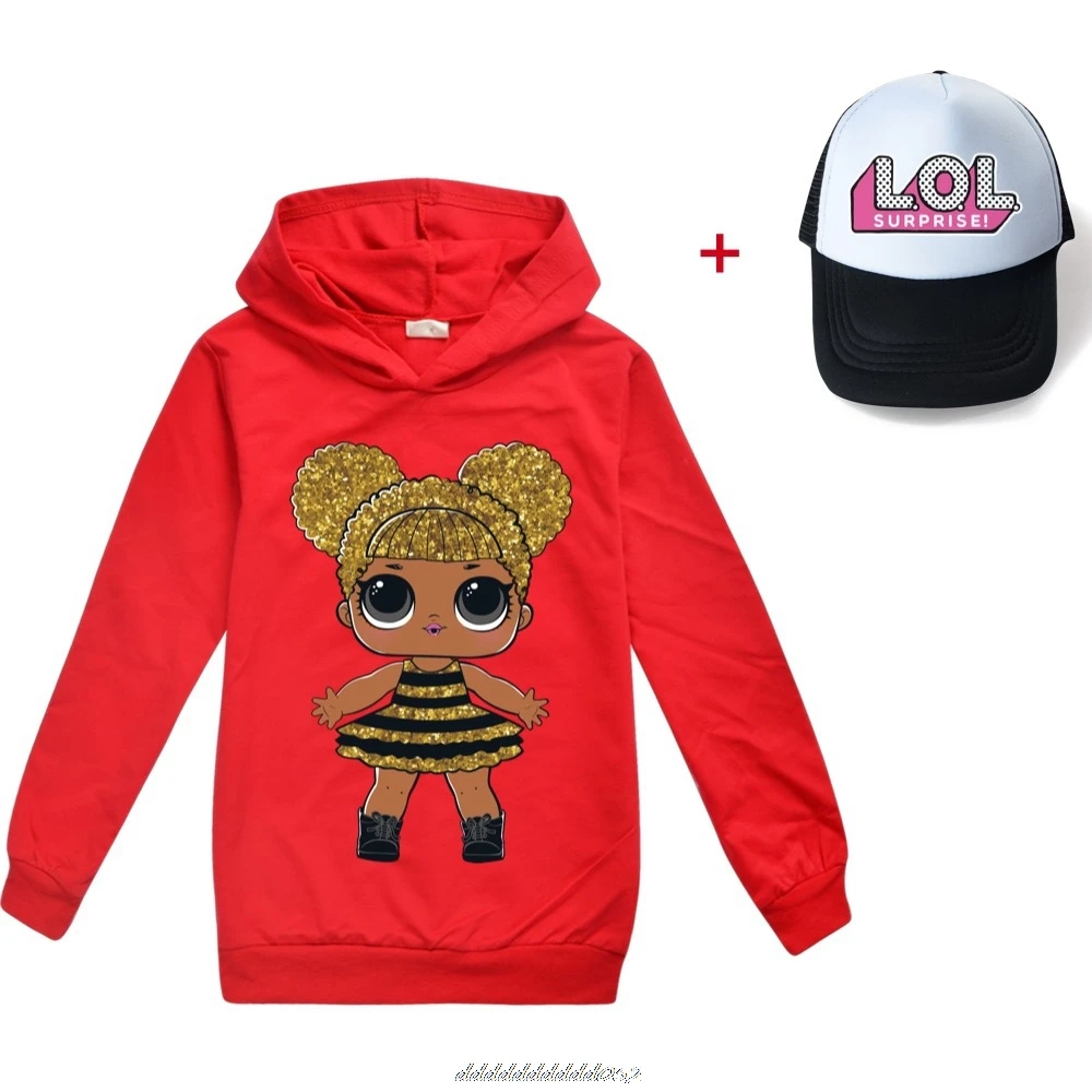 Серый L.O.L. Сюрприз! Толстовки для девочек модная толстовка Детские повседневные
