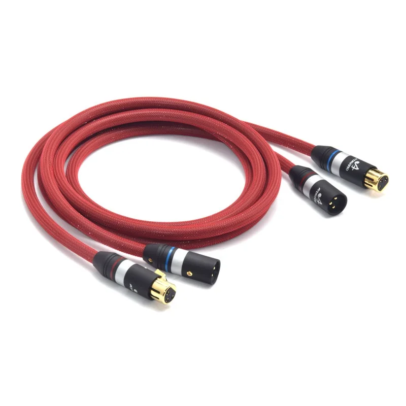 

1 Pair Hifi 2 XLR Cable 6N OFC VDH 2-Female to 2-Male XLR Stereo Audio Cable