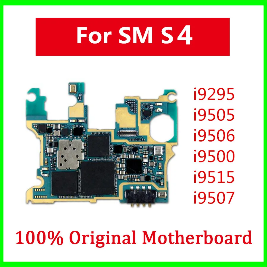 Для samsung Galaxy S4 i9295 i9505 i9506 i9500 i9515 i9507 материнская плата оригинальная разблокированная материнская плата с полным чипом
