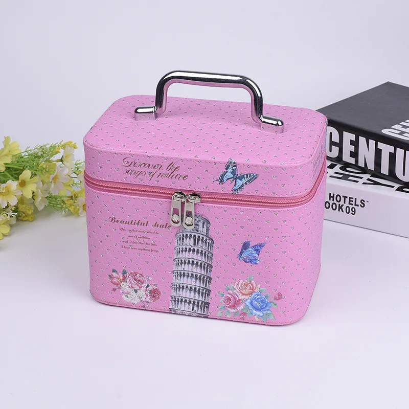 Malet&iacute;n de pinturas con diamantes de gran capacidad, caja de almacenamiento port&aacute;til, varios estilos, multiusos, para cosm&eacute;ticos, nueva y a la moda-2